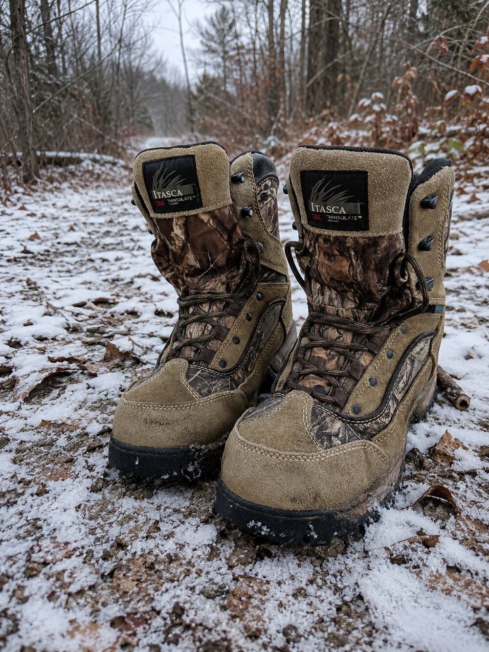 Itasca Realtree Camo Hunting Boots 8.5 Waterproof 3M Thinsulate Leather